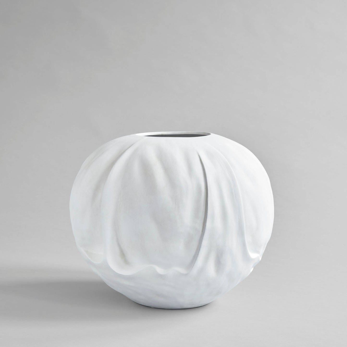 Orimono Vase. Big - Bone White