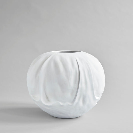 Orimono Vase. Big - Bone White